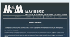 Desktop Screenshot of mandmmachine.com